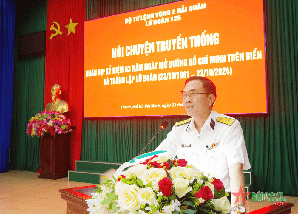 Lữ đoàn 125 giáo dục truyền thống đường Hồ Chí Minh trên biển