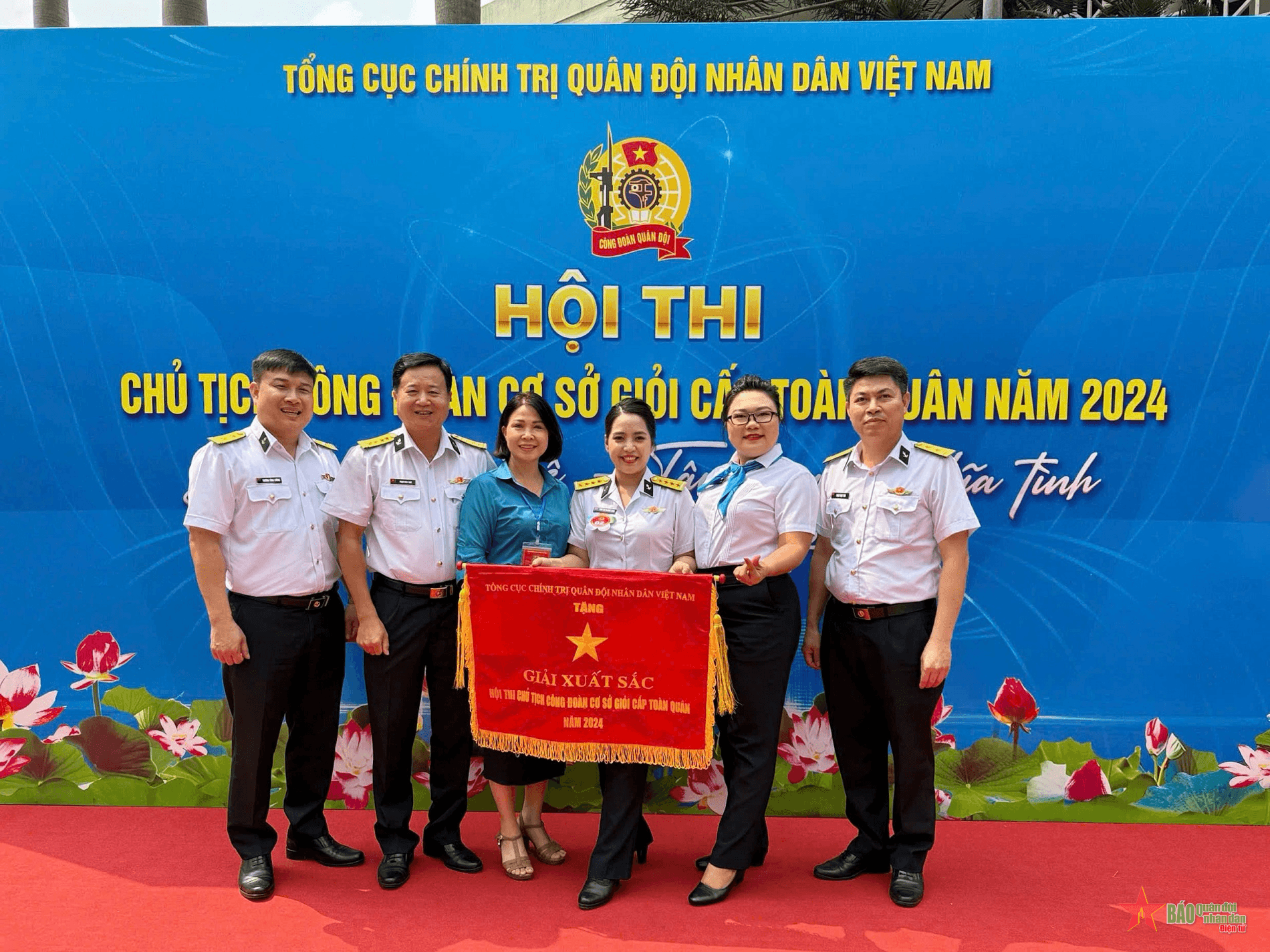 Công đoàn Hải quân đoạt giải xuất sắc trong Hội thi Chủ tịch công đoàn giỏi toàn quân