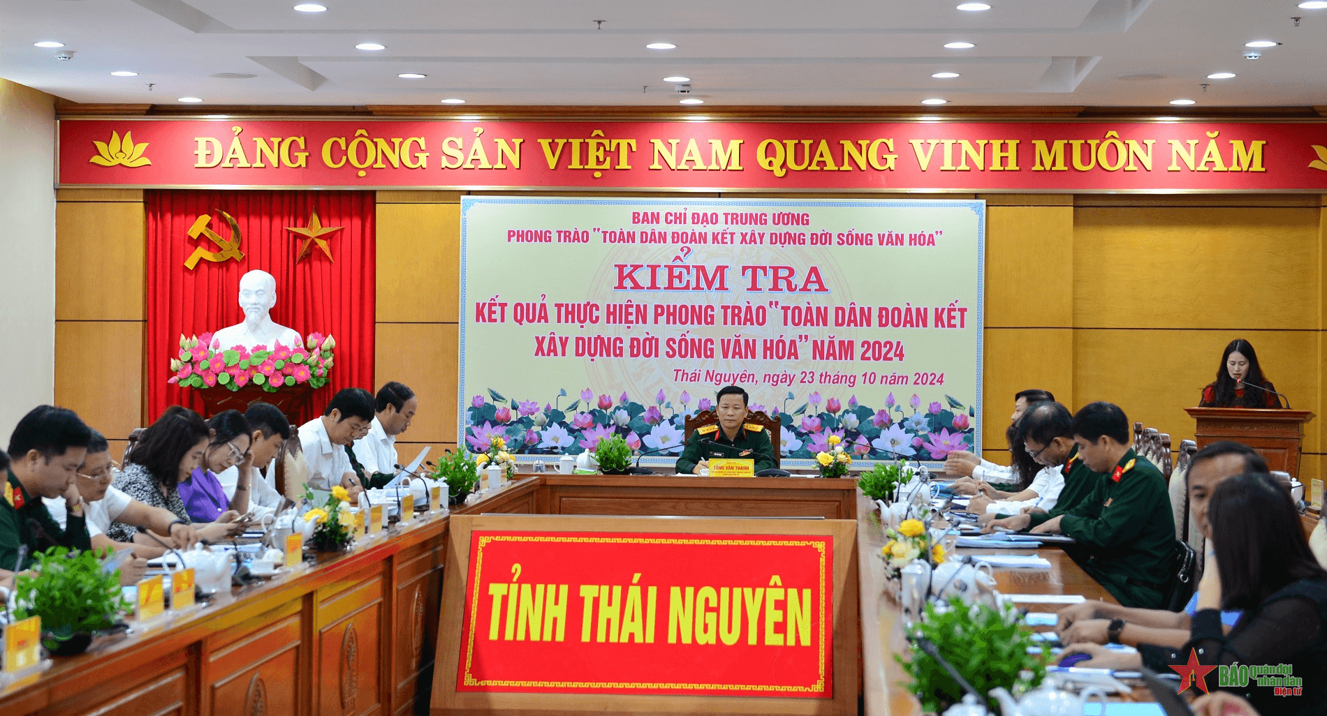Kiểm tra thực hiện Phong trào “Toàn dân đoàn kết xây dựng đời sống văn hóa” tỉnh Thái Nguyên