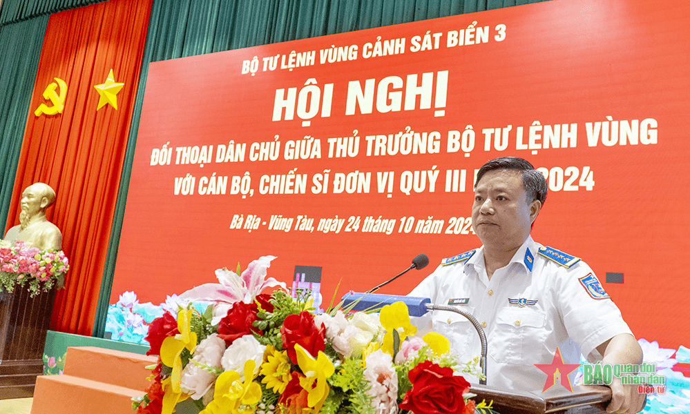 Bộ tư lệnh Vùng Cảnh sát biển 3 đối thoại, giải quyết vướng mắc của cán bộ, chiến sĩ