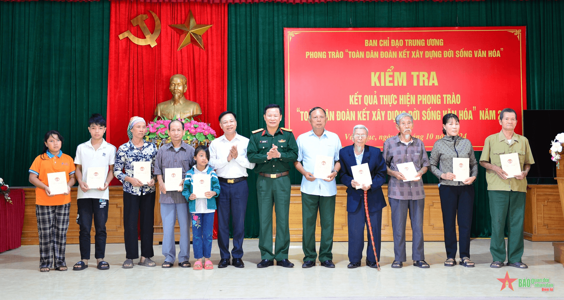Khảo sát thực hiện trong Phong trào “Toàn dân đoàn kết xây dựng đời sống văn hóa” ở 
Vĩnh Phúc