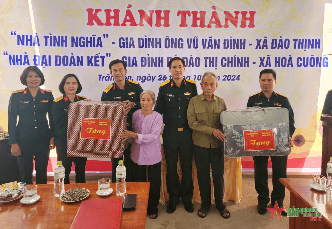 Hệ 3 (Học viện Chính trị): Phối hợp với các cấp bàn giao nhà tình nghĩa