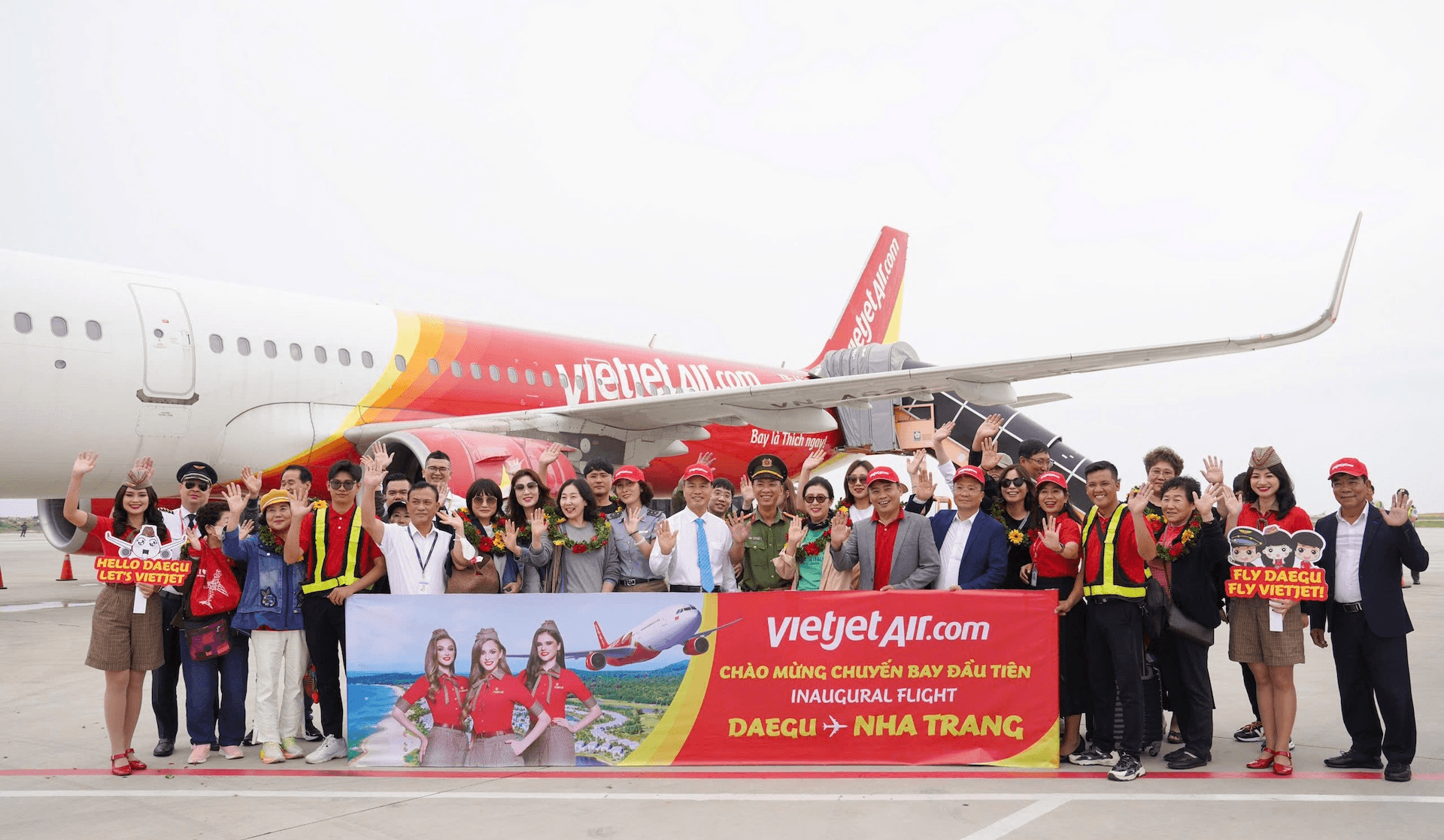 Vietjet khai trương đường bay Daegu - Nha Trang, nối gần hơn hai thiên đường du lịch Việt - Hàn