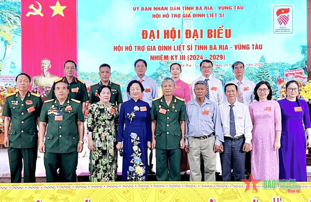 Hội Hỗ trợ gia đình liệt sĩ tỉnh Bà Rịa - Vũng Tàu tổ chức đại hội nhiệm kỳ III (2024-2029)