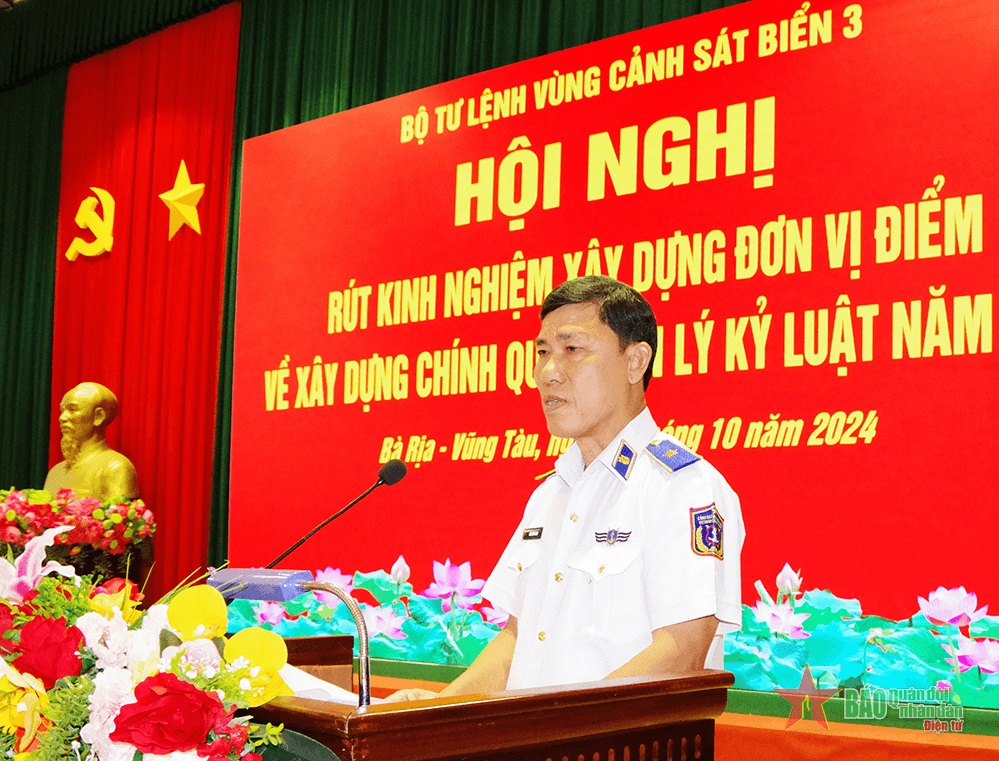 Bộ tư lệnh Vùng Cảnh sát biển 3 duy trì nghiêm chế độ, nền nếp chính quy