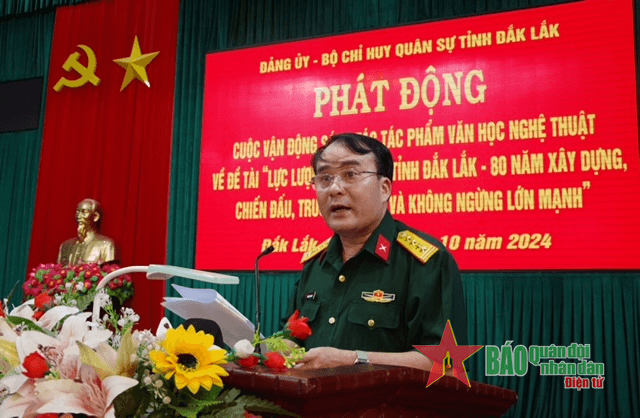 Phát động cuộc vận động sáng tác tác phẩm văn học nghệ thuật về đề tài lực lượng vũ trang