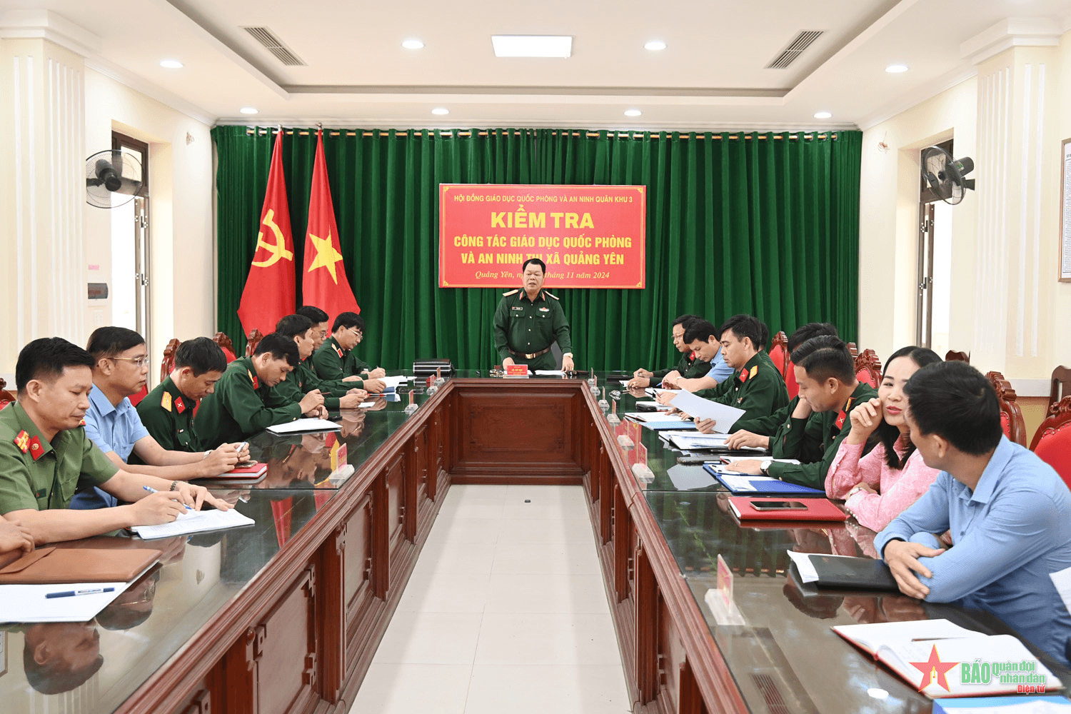 Kiểm tra công tác giáo dục Quốc phòng và an ninh tại TP Đông Triều và thị xã Quảng Yên