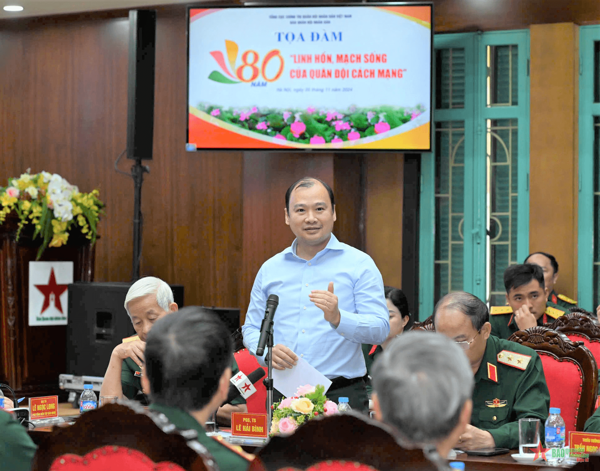 PGS, TS LÊ HẢI BÌNH, Ủy viên dự khuyết Trung ương Đảng, Tổng biên tập Tạp chí Cộng sản: Phối hợp chặt chẽ trong tuyên truyền chủ trương của Đảng về quân sự, quốc phòng