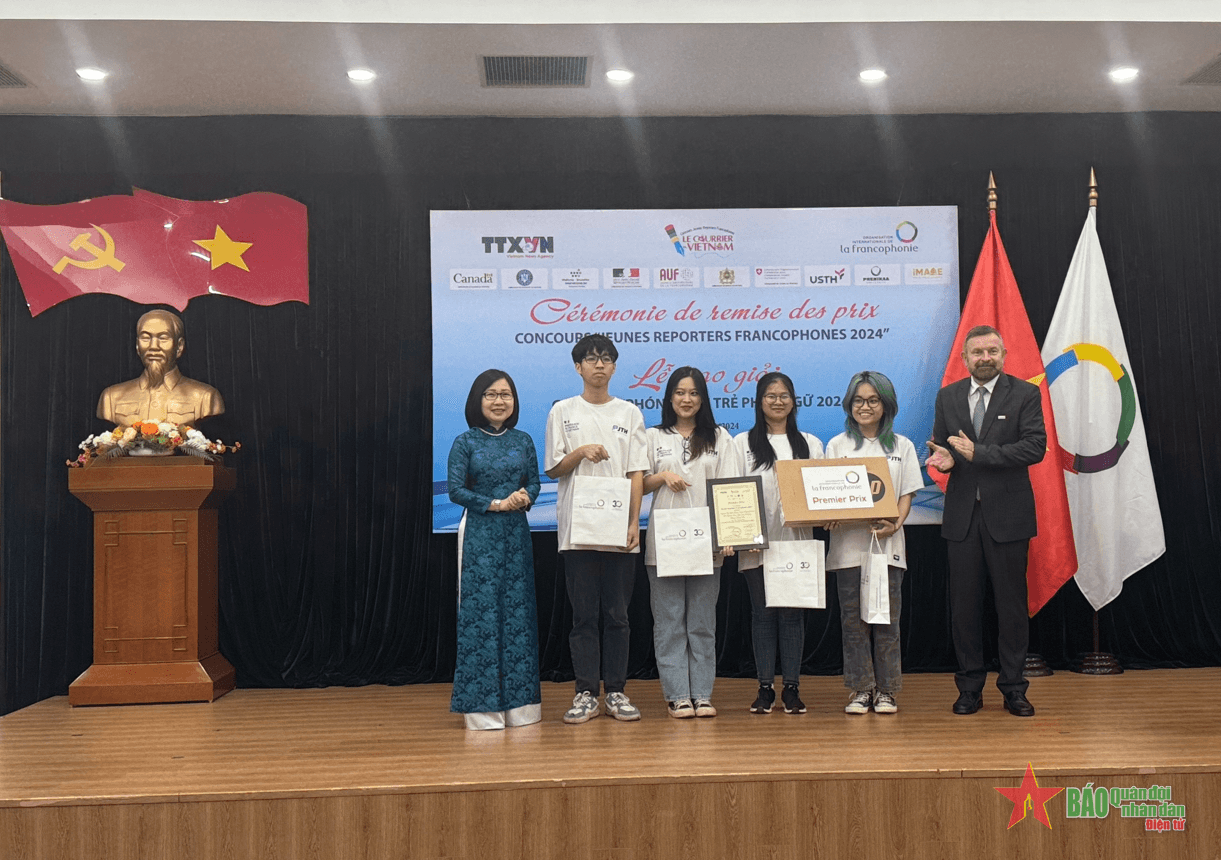 Trao giải cuộc thi “Phóng viên trẻ Pháp ngữ 2024”