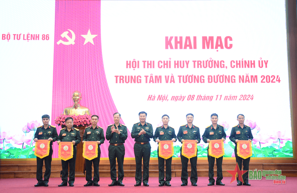 Bộ tư lệnh 86 khai mạc hội thi chỉ huy trưởng, chính ủy trung tâm năm 2024