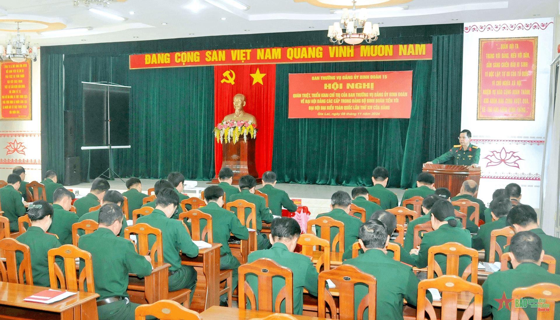 Chuẩn bị và tổ chức thành công đại hội đảng các cấp trong Đảng bộ Binh đoàn 15