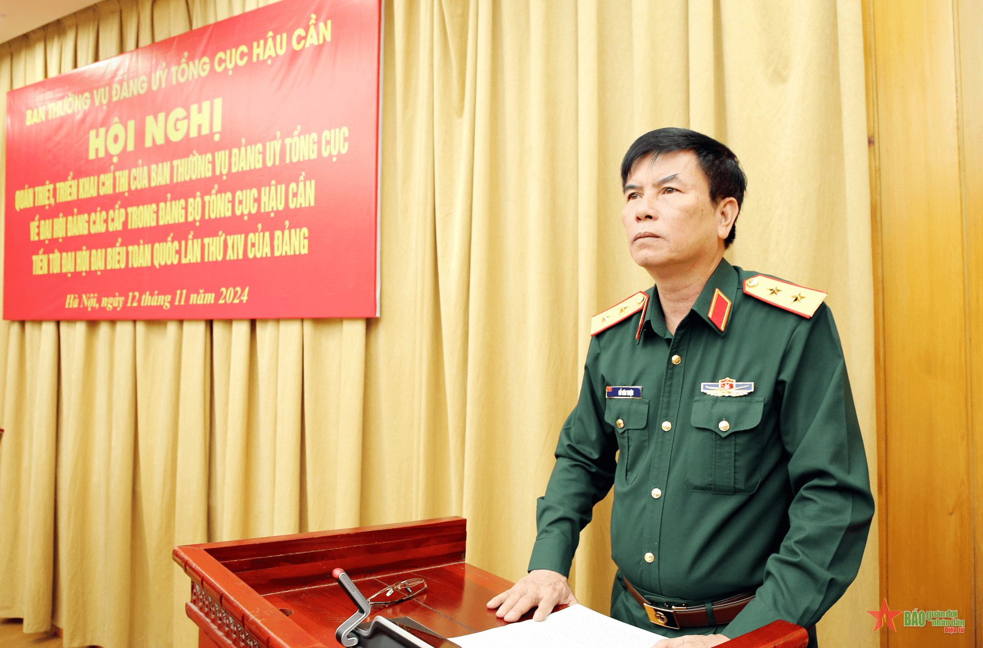 Ban Thường vụ Đảng ủy Tổng cục Hậu cần quán triệt, triển khai nội dung về đại hội đảng các cấp
