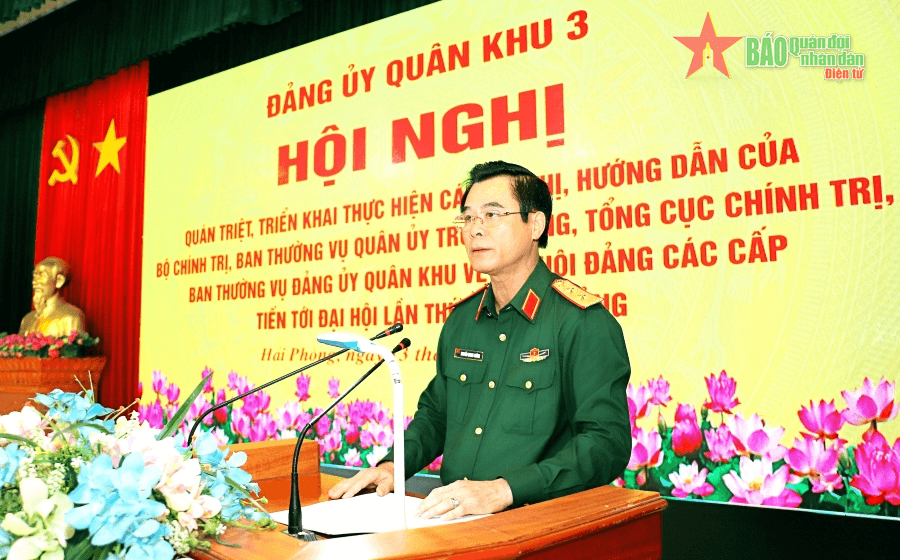 Đảng ủy Quân khu 3: Quán triệt hướng dẫn về đại hội đảng các cấp