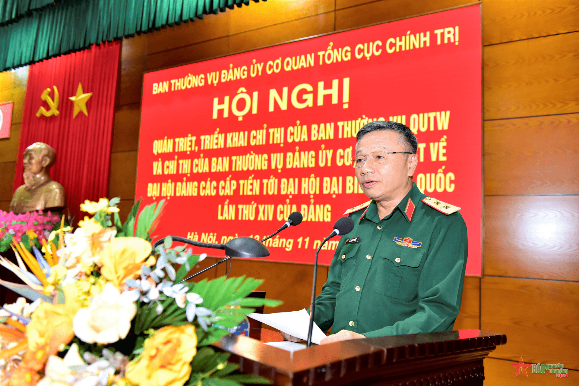 Ban Thường vụ Đảng ủy Cơ quan Tổng cục Chính trị quán triệt các văn bản về đại hội đảng các cấp