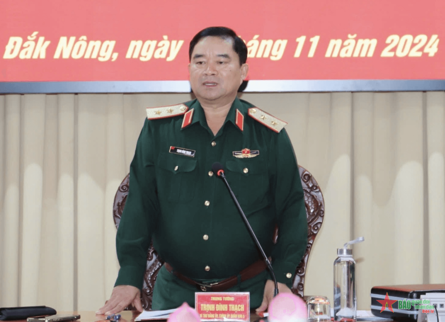 Ban Thường vụ Đảng ủy Quân khu 5 làm việc với Ban Thường vụ Đảng ủy Quân sự tỉnh Đắk Nông