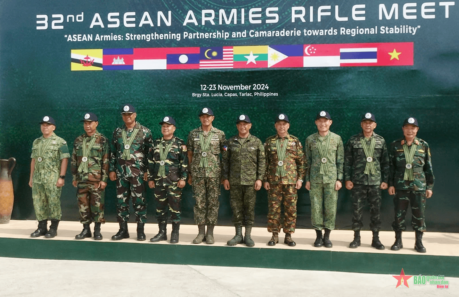 Khai mạc Giải bắn súng quân dụng Quân đội các nước ASEAN lần thứ 32