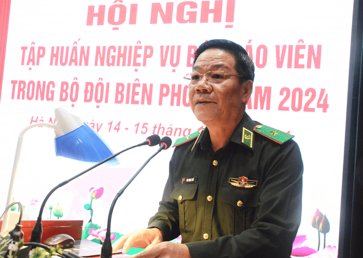 Tập huấn nghiệp vụ Báo cáo viên trong Bộ đội Biên phòng năm 2024