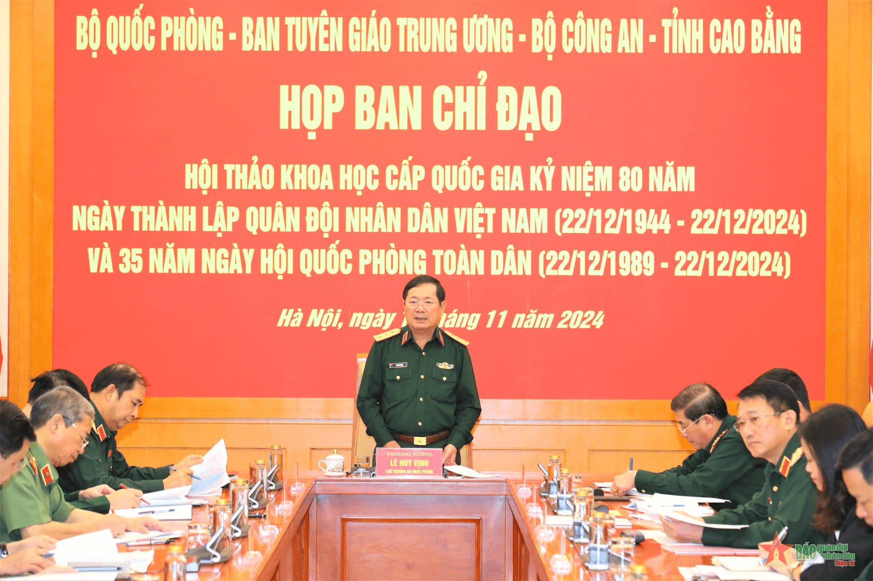 Chuẩn bị tốt cho Hội thảo khoa học cấp Quốc gia Kỷ niệm 80 năm Ngày thành lập Quân đội nhân dân Việt Nam
