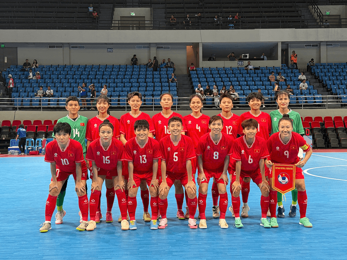 Đội tuyển futsal nữ Việt Nam khởi đầu thuận lợi