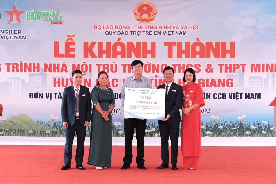Hà Giang: Khánh thành công trình nhà nội trú cho học sinh Trường THCS và THPT Minh Ngọc