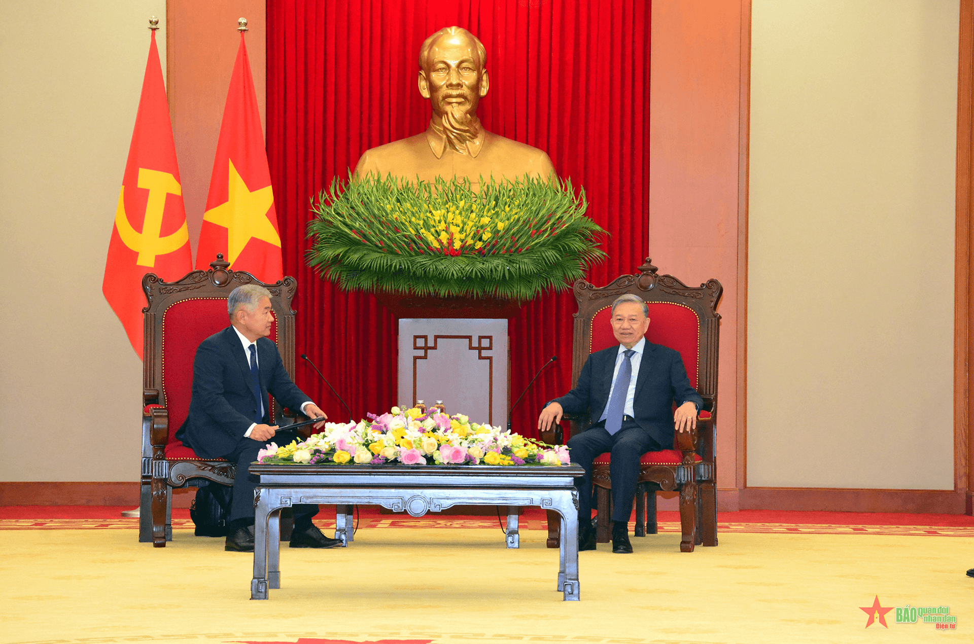 Tổng Bí thư Tô Lâm tiếp Bộ trưởng Lương thực, Nông nghiệp và Công nghiệp nhẹ Mông Cổ