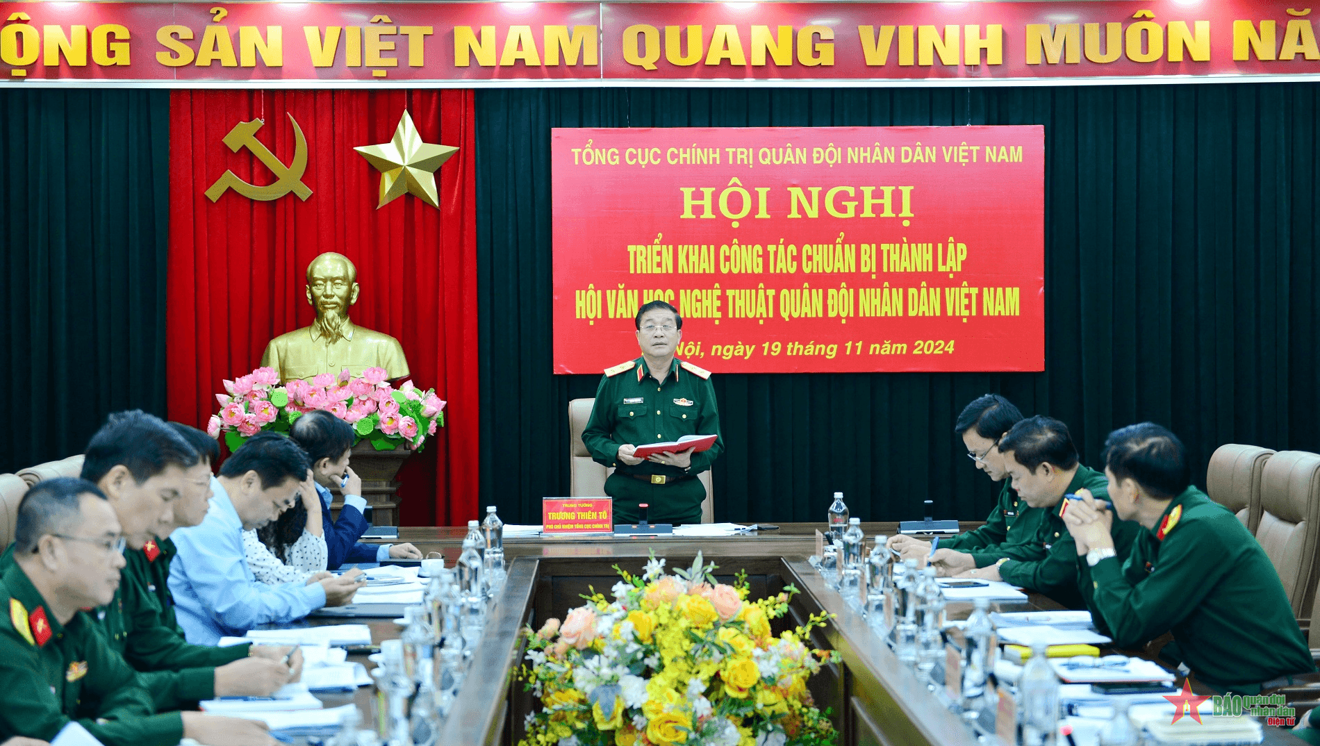 Hội nghị triển khai công tác chuẩn bị thành lập Hội Văn học nghệ thuật Quân đội nhân dân Việt Nam