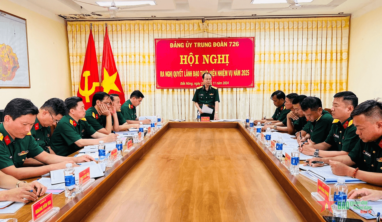 Binh đoàn 16: Trung đoàn 726 hoàn thành tốt nhiệm vụ quân sự, quốc phòng