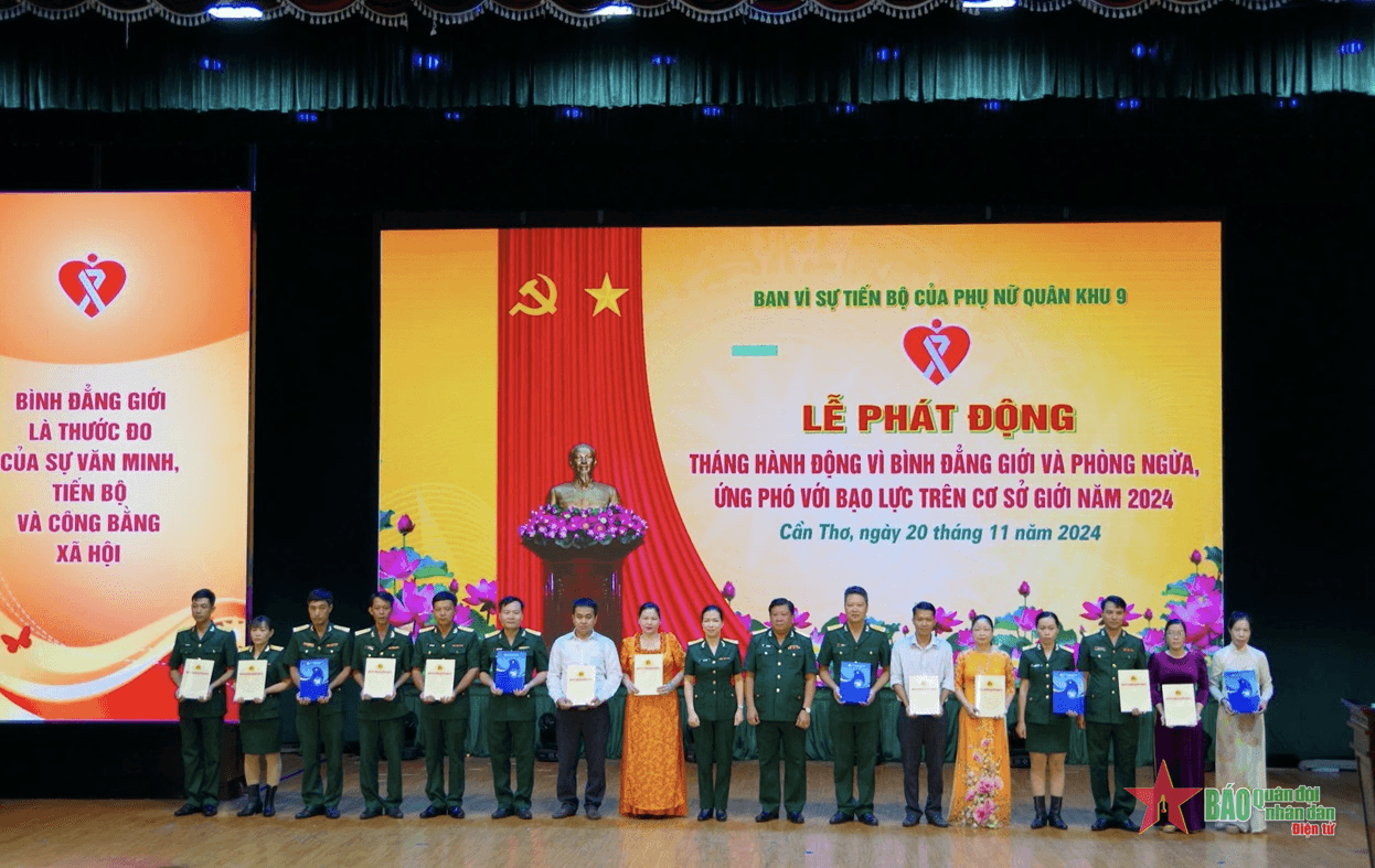 Quân khu 9: Phát động “Tháng hành động vì bình đẳng giới và phòng ngừa, ứng phó với bạo lực trên cơ sở giới”