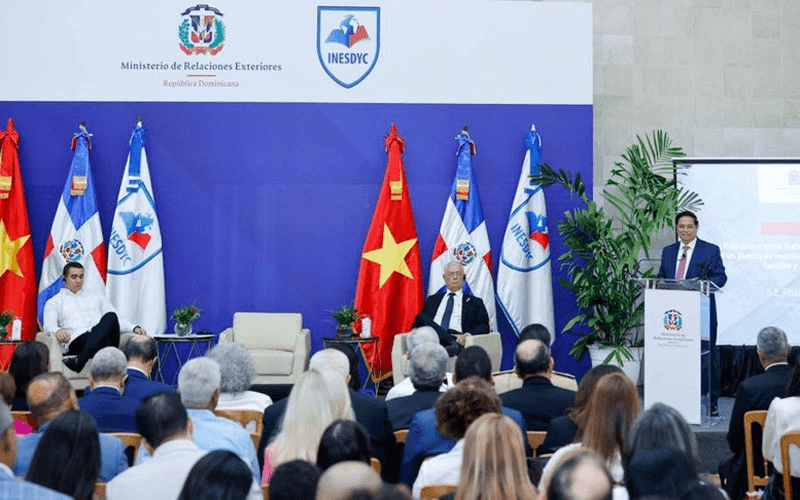 Thủ tướng Phạm Minh Chính phát biểu chính sách tại Cộng hòa Dominica