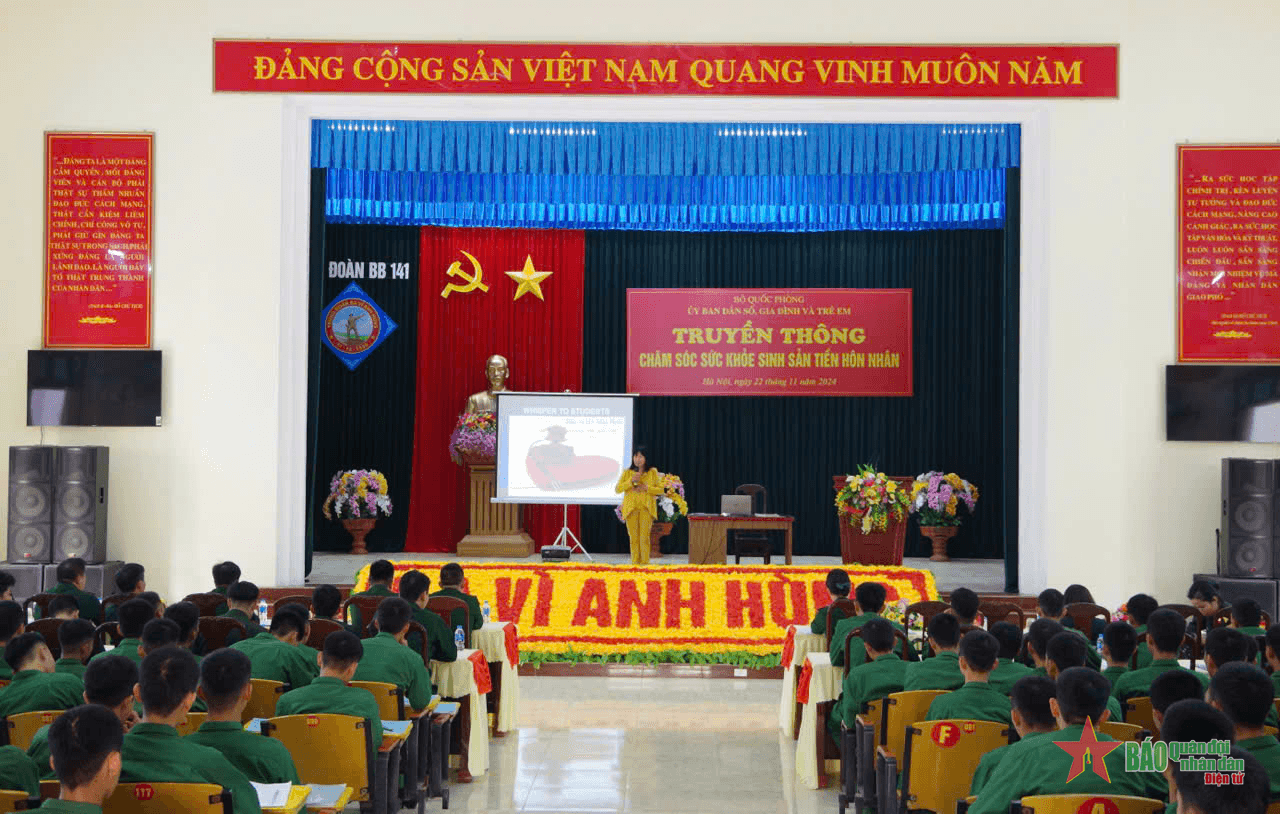 Truyền thông chăm sóc sức khỏe sinh sản tiền hôn nhân cho cán bộ, chiến sĩ Sư đoàn 312