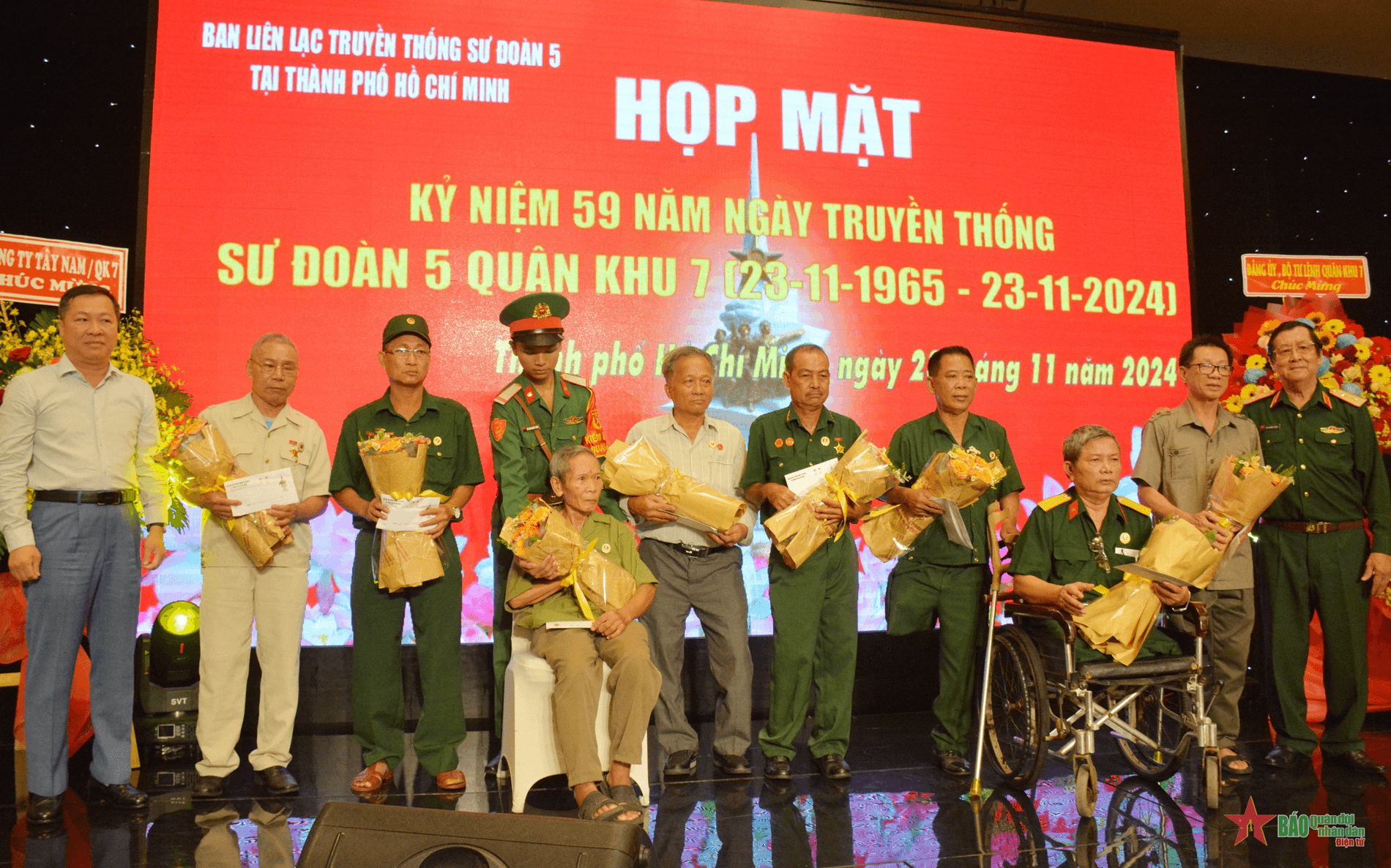 Họp mặt kỷ niệm 59 năm Ngày truyền thống Sư đoàn 5 (Quân khu 7)