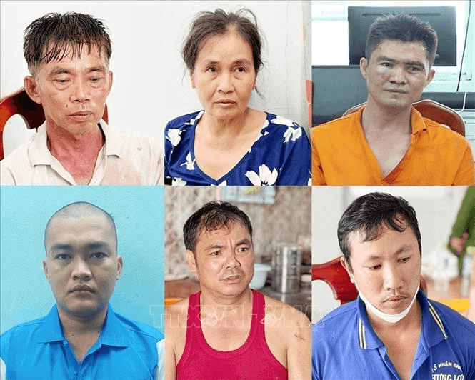 An Giang: Bắt 6 đối tượng dùng hung khí chống người thi hành công vụ