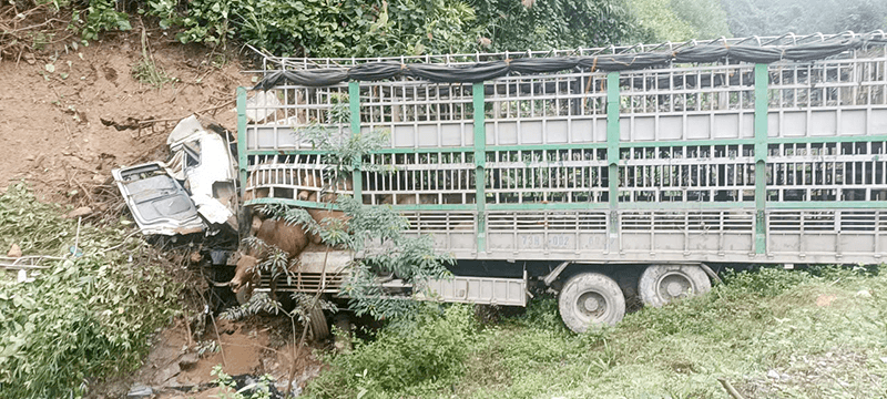 Quảng Bình: Xe tải lao xuống chân đồi, tài xế tử vong