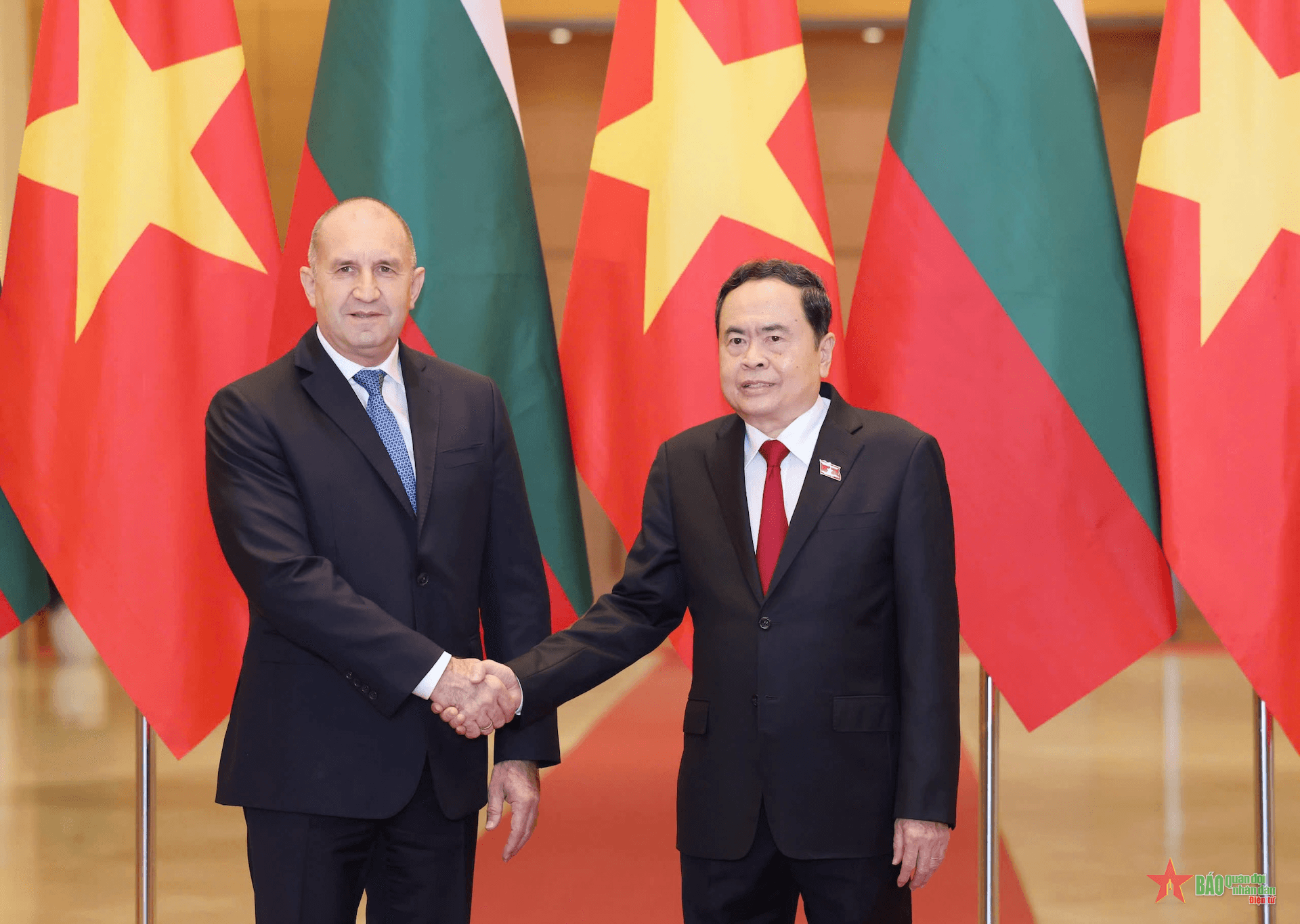 Chủ tịch Quốc hội Trần Thanh Mẫn hội kiến Tổng thống Bulgaria Rumen Radev