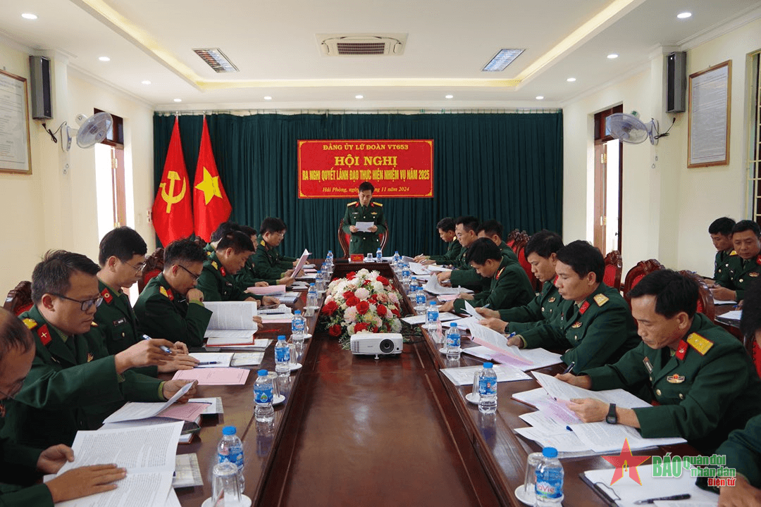 Đảng ủy Lữ đoàn 653 (Cục Hậu cần - Kỹ thuật Quân khu 3): Ra nghị quyết lãnh đạo thực hiện nhiệm vụ năm 2025