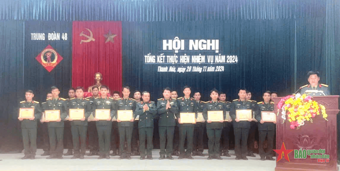 Trung đoàn 48, (Sư đoàn 390) hoàn thành tốt nhiệm vụ năm 2024