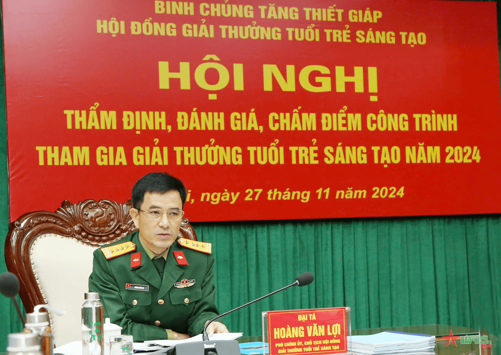 15 công trình tham gia Giải thưởng Tuổi trẻ sáng tạo Binh chủng Tăng thiết giáp năm 2024