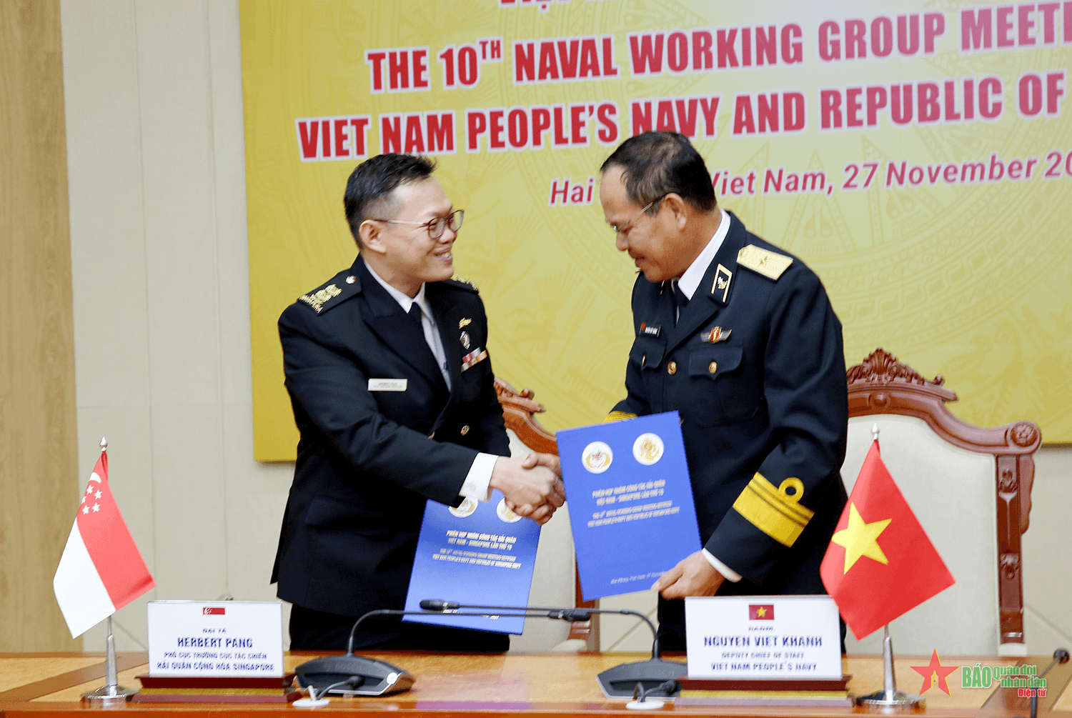 Hải quân nhân dân Việt Nam và Hải quân Singapore không ngừng tăng cường hợp tác