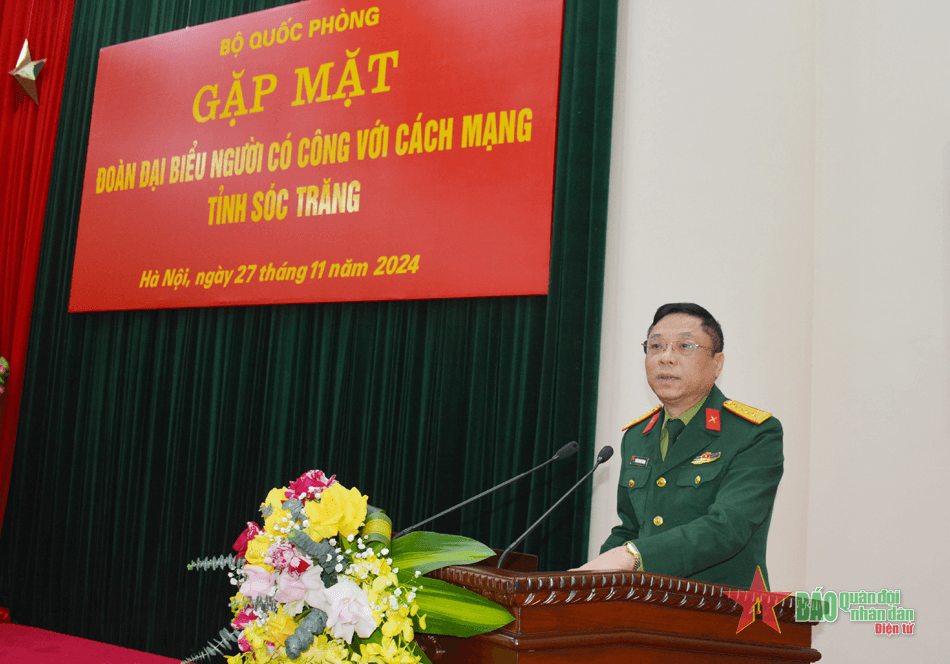 Bộ Quốc phòng gặp mặt đoàn đại biểu người có công tỉnh Sóc Trăng