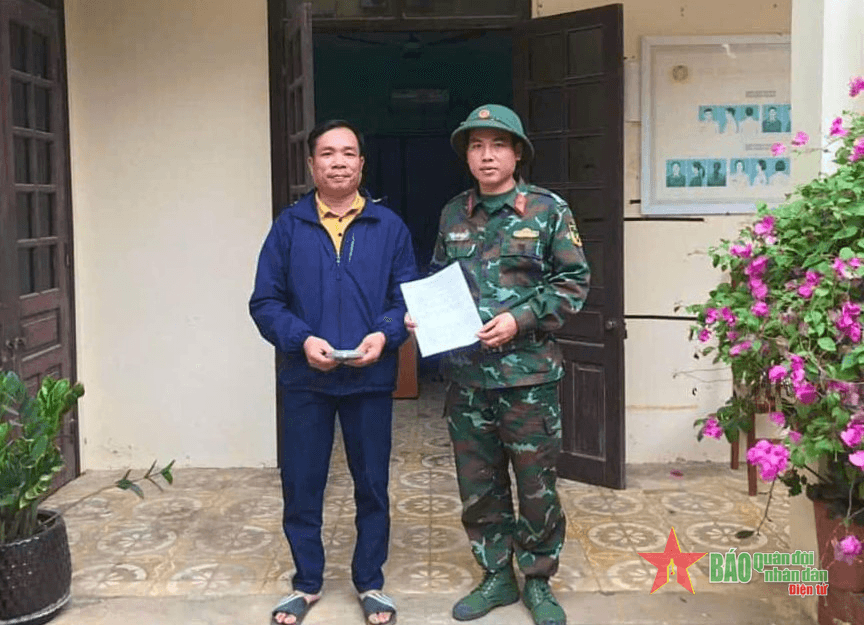 Hành động đẹp của Thượng úy Đào Đình Linh