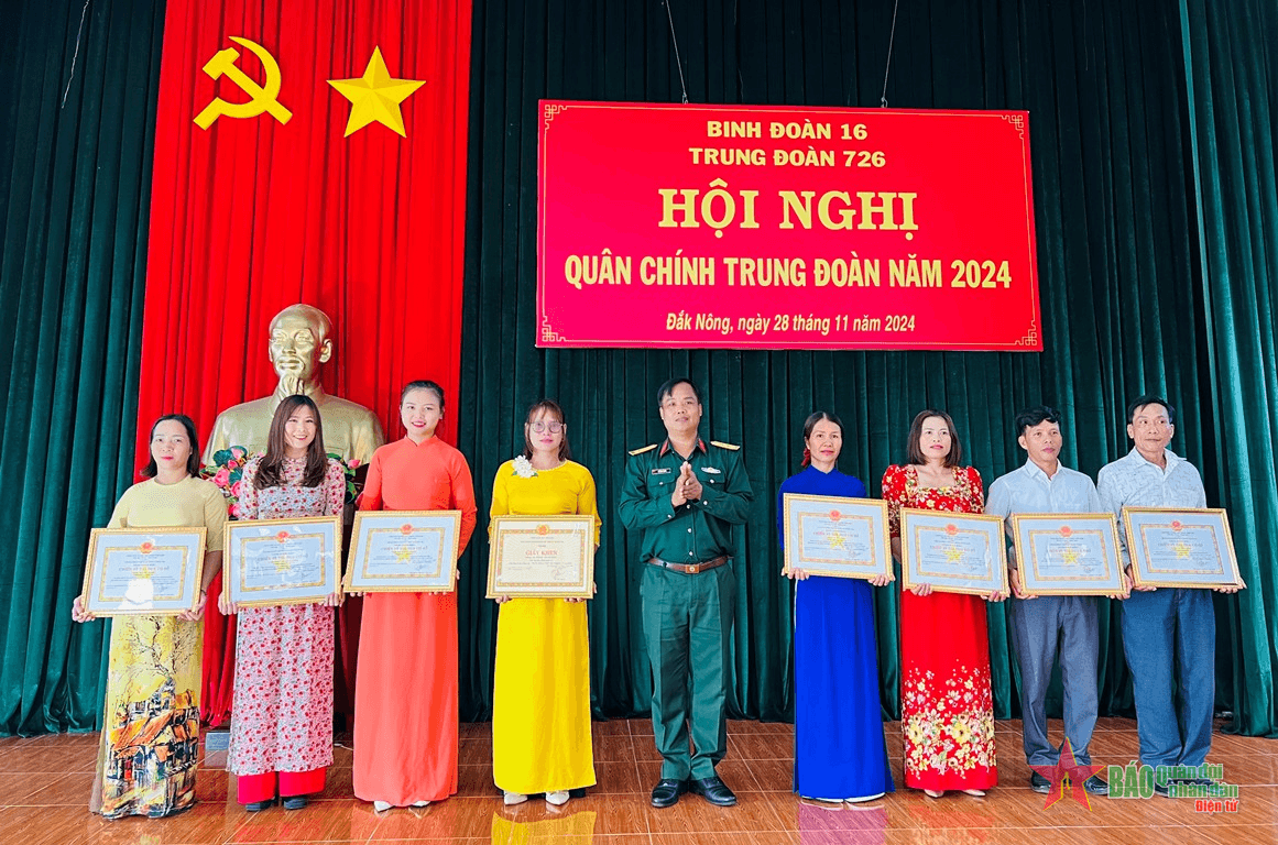 Trung đoàn 726 tổ chức hội nghị quân chính năm 2024