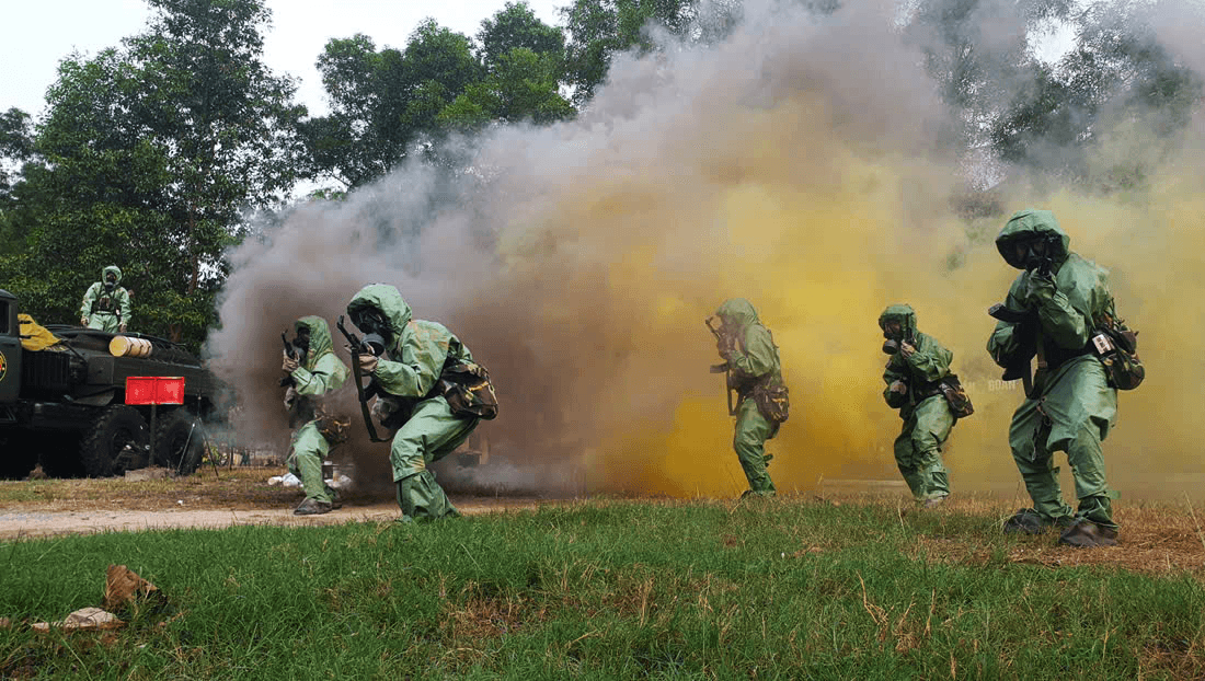 Rèn thể lực với khí tài phòng da