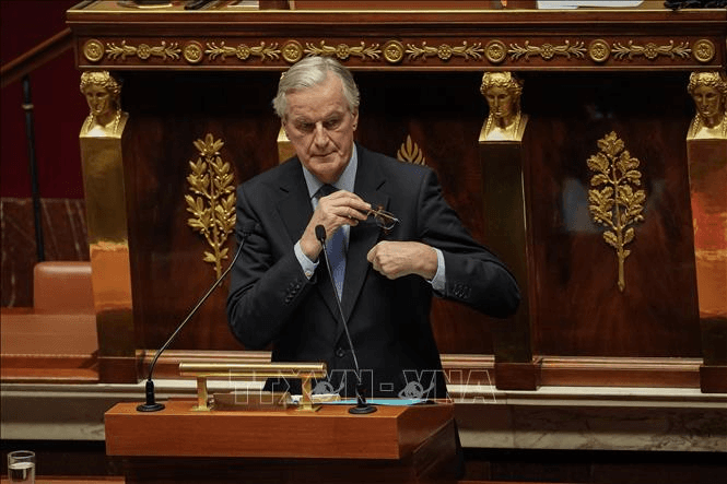 Thủ tướng Pháp Michel Barnier đệ đơn từ chức lên Tổng thống