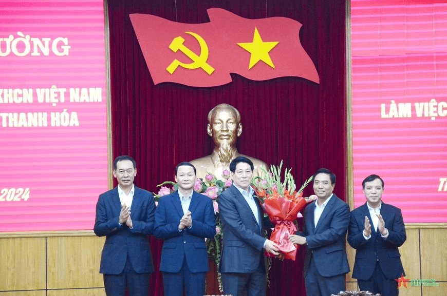 Chủ tịch nước Lương Cường làm việc với Ban Thường vụ Tỉnh ủy Thanh Hóa