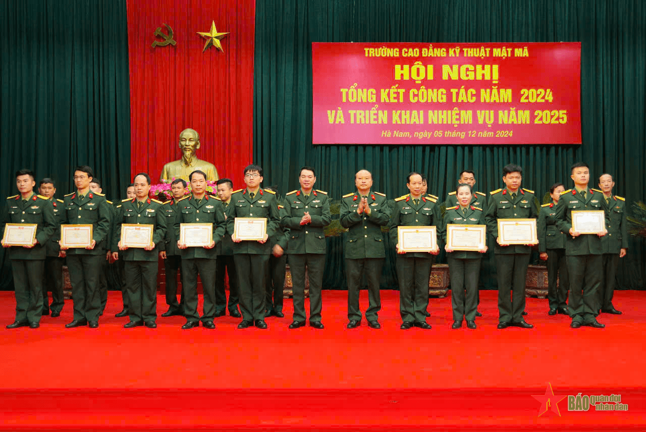 Trường Cao đẳng Kỹ thuật Mật mã hoàn thành xuất sắc nhiều nhiệm vụ năm 2024
