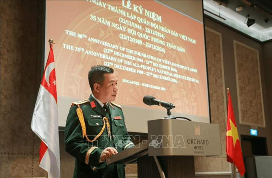 Hợp tác quốc phòng Việt Nam-Singapore đang phát triển toàn diện