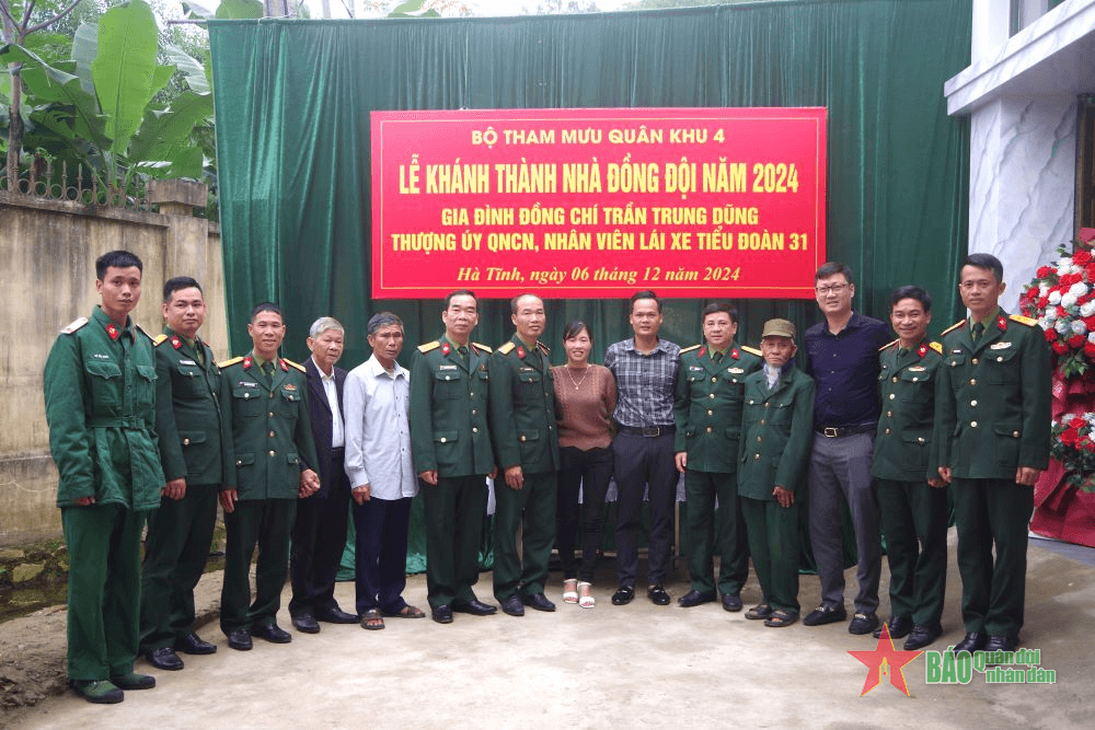 Bộ Tham mưu Quân khu 4: Khánh thành, bàn giao nhà đồng đội