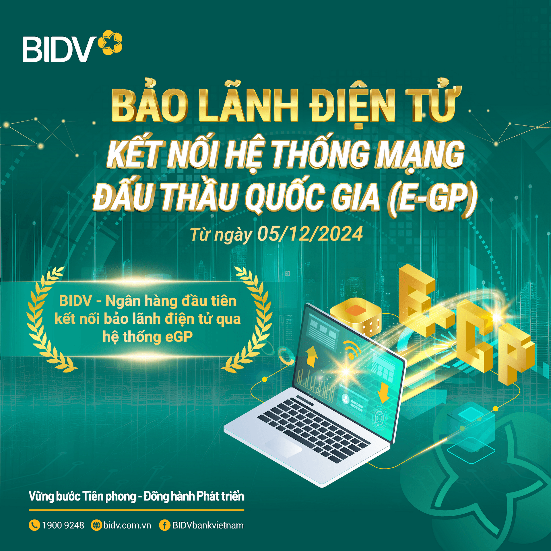 Ngân hàng tiên phong kết nối Mạng đấu thầu quốc gia để triển khai bảo lãnh dự thầu điện tử