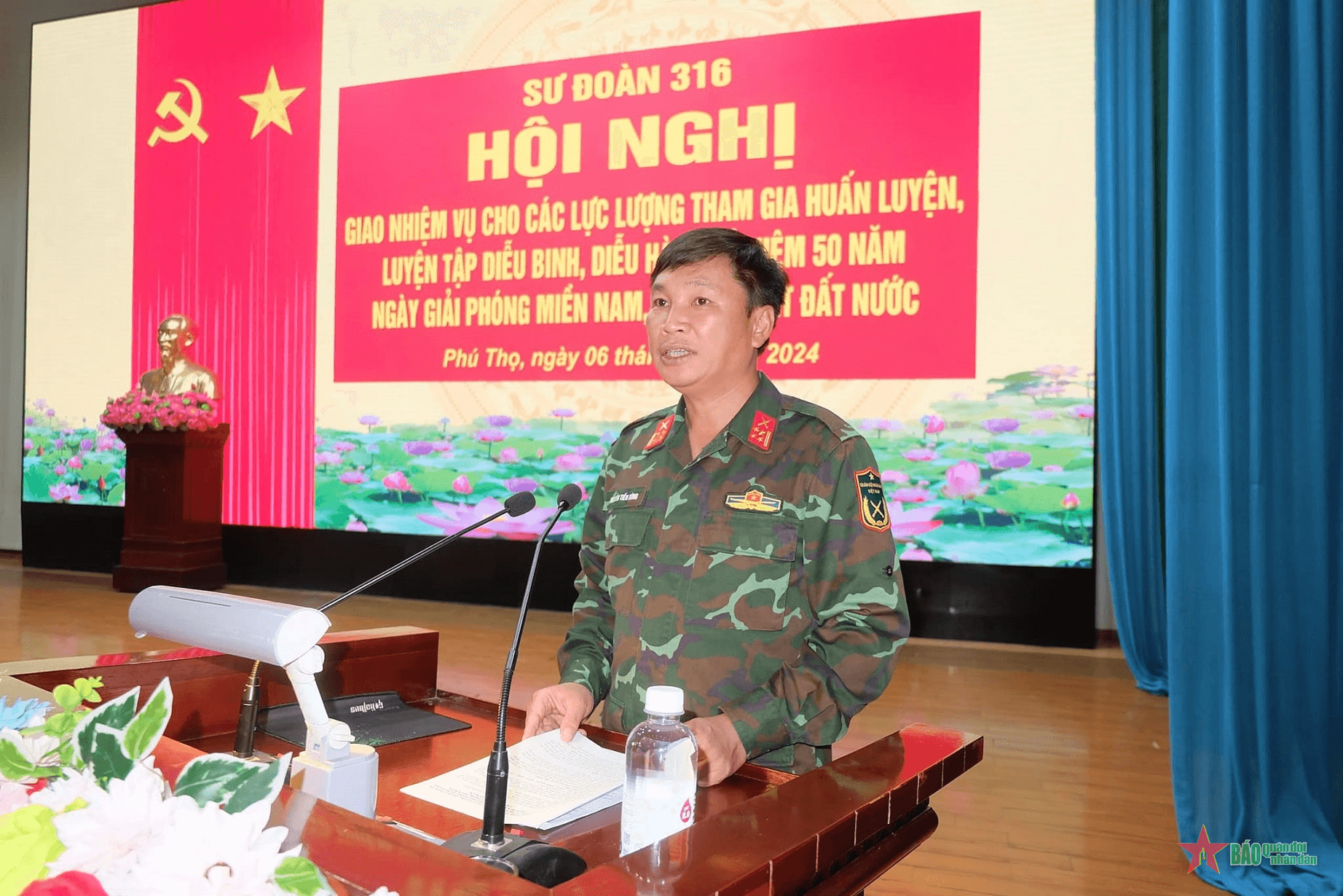 Sư đoàn 316, Quân khu 2 giao nhiệm vụ cho lực lượng diễu binh, diễu hành