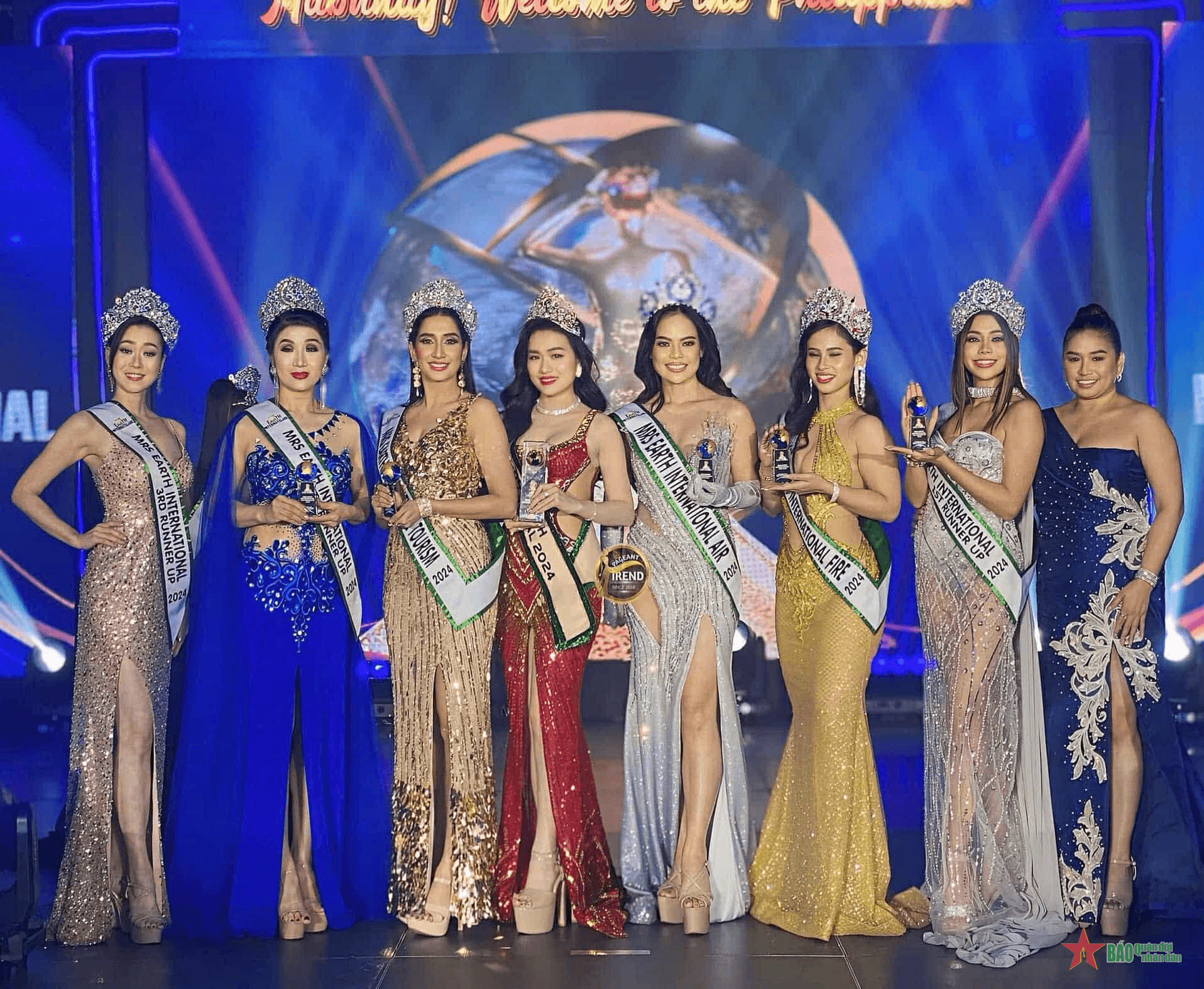 Vũ Thị Hoa giành ngôi vị Hoa hậu Mrs Earth International 2024